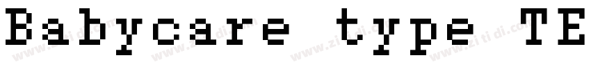 Babycare type TEXT S字体转换
